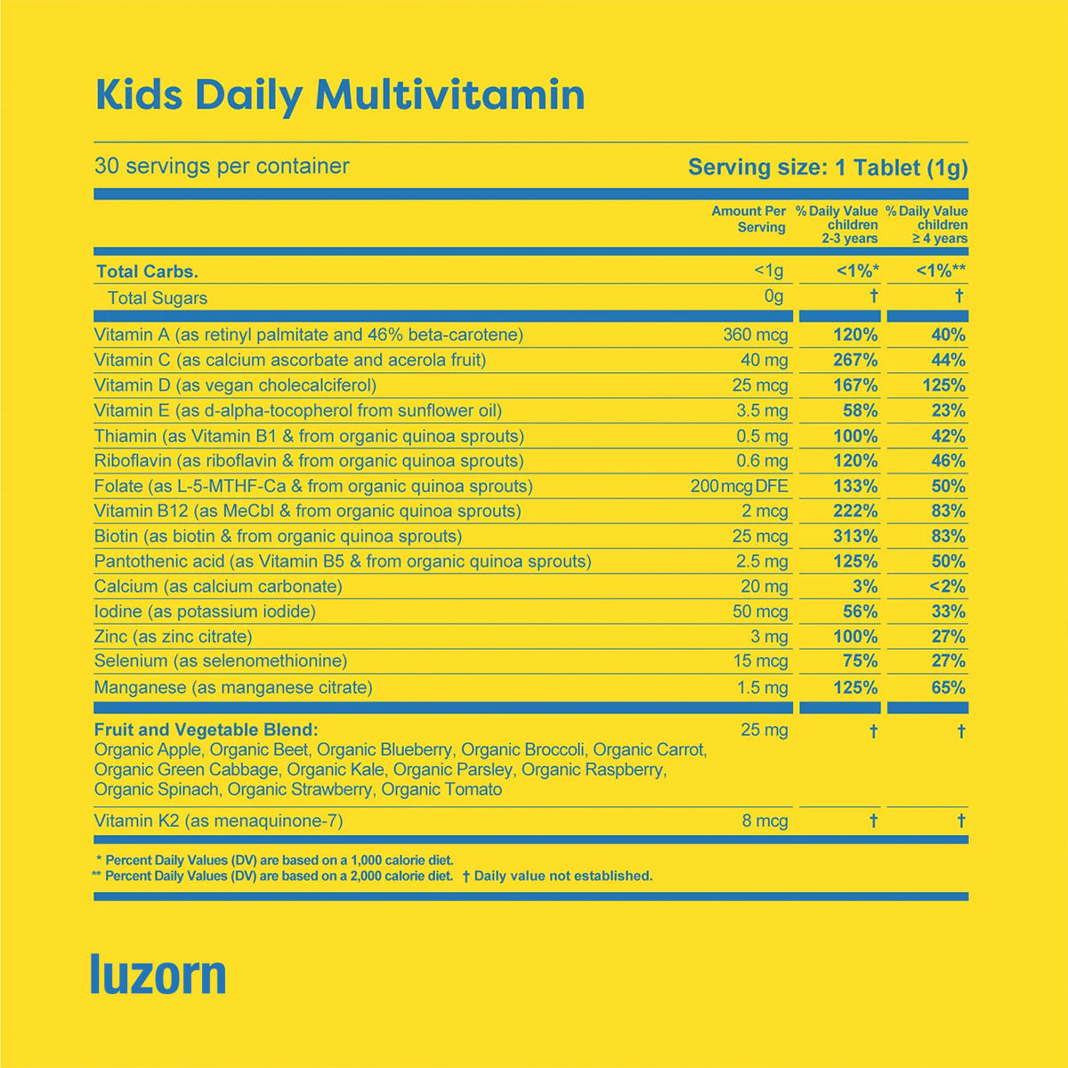 LUZORN® Kids Daily Multivitamin